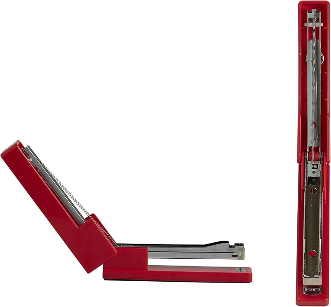 JAM PAPER Modern Desk Stapler - Red - Sold Individually
