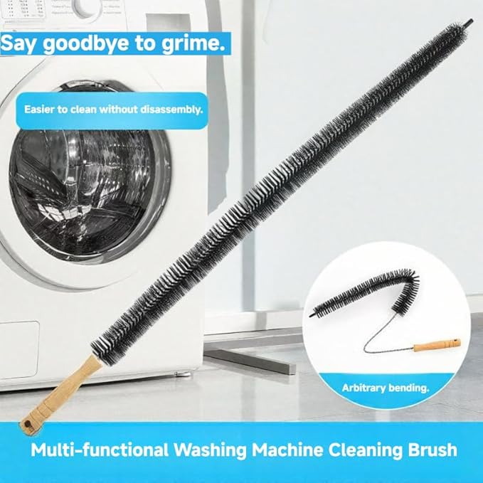 Ecolimpia 8 Pack Washing Machine Cleaner Brush, Dryer Cleaning Brush, Crevice Cleaning Brush for Bathroom, Shower, Kitchen, Cup,Tile, Tub, Sink-Ideal and Aractical Household Cleaning Tool Set