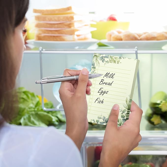 300 Sheets to Do List Notepad Daily Checklist Sticky Notes Cute Undated Memo Pad Color Block to Do Note Pad Weekly Plan Agenda and Organizer Planners for College(Green Leaf Style,3.14 x 5.11 Inch)