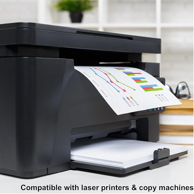 Printer Paper - 8.5" x 11", 5 Mil Waterproof Paper, Laser Printer & Copy Machine Compatible (8.5" x 11" - Letter, 1,000 Sheets)
