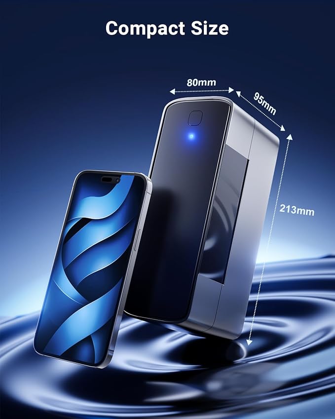 Bluetooth Thermal Shipping Label Printer 4x6, Wireless Shipping Label Printer for Small Business, Desktop Label Printers for Shipping Packages, Compatible with Amazon, Ebay, Shopify, Etsy, USPS