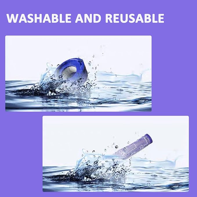 Vacuum Filter Replacement Kit for V7, V8 Animal and V8 Absolute Cordless Vacuum, 2 Pre Filter, 2 Post Filter, Replaces Part # 965661-01 & 967478-01