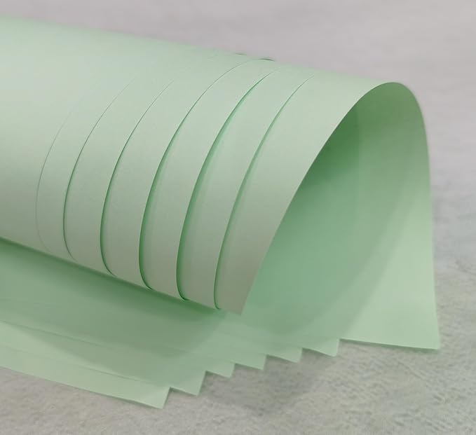 Light Green Copy Paper, 8.5 x 11 inches, 100 sheets Rainbow A4 Printer Paper 70GSM Colored Origami Paper for Cutting DIY Kids Art Craft