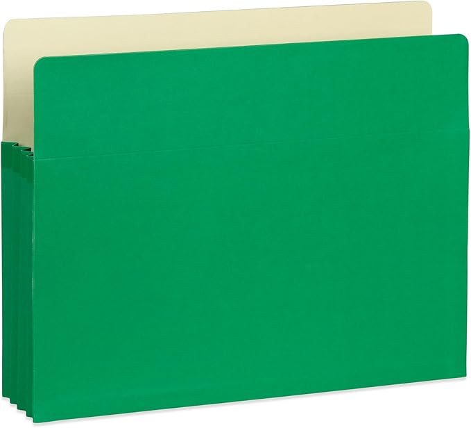 Blue Summit 10 Expanding File Pockets, Accordion File Folders Letter Size, 3.5” Expandable Pockets, Assorted Colors