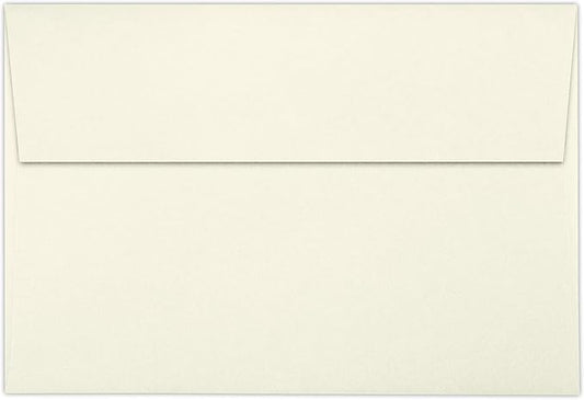 LUXPaper A8 Invitation Envelopes | 5 1/2" x 8 1/8" | Natural | 70lb. Text | 50 Qty