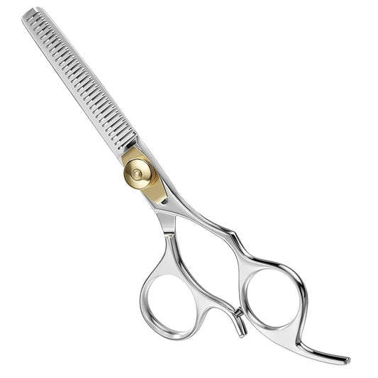 Suvorna 6.5” Thinning Shears for Hair Cutting, Trimming and Styling. Stainless Steel Texturizing Shears, blending shears and Layering Scissors for Cutting Hair for Women, Men and Adults