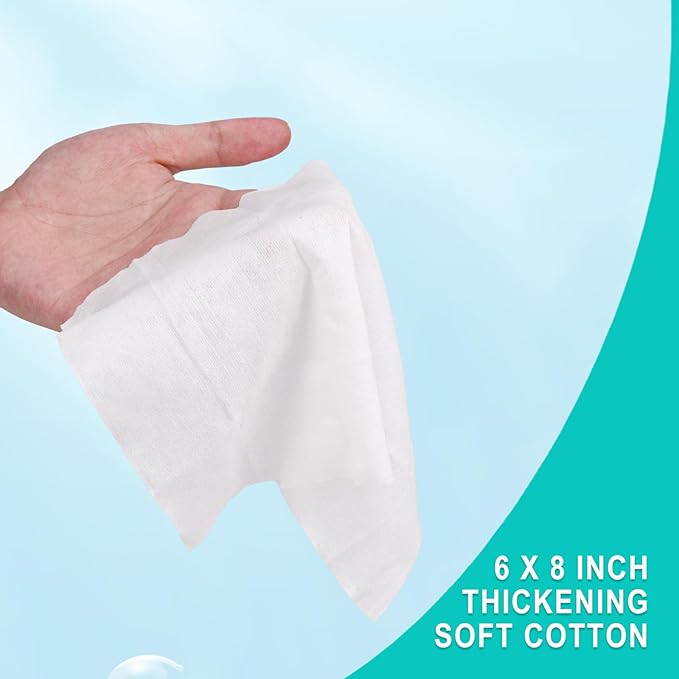 100 Pcs Flushable Wet Wipes - Individually Wrapped Travel Unscented Toilet Tissue - Aloe Vera, Adult