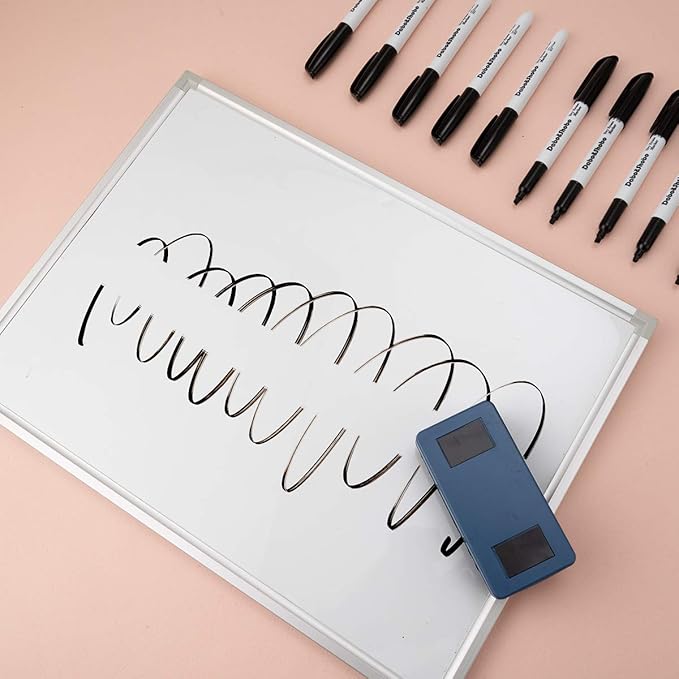 Dabo&Shobo White Board Markers-72 Pcs 4 Color Fine Tip Whiteboard Markers，Perfect for Writing on Whiteboard Mirrors Glass for School Office Home…