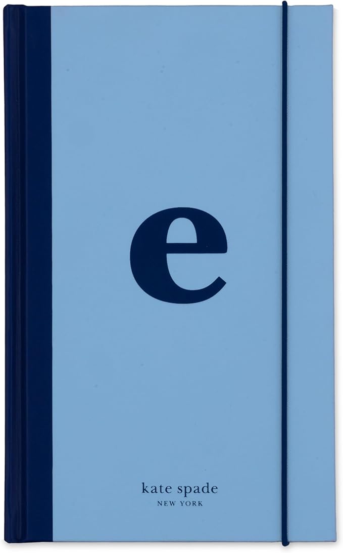 kate spade new york Just Mine Notebook Journal, Monogram Cloth Hardcover Journal, 8.25" x 5.25", Diary Includes 168 Lined Pages, (E)