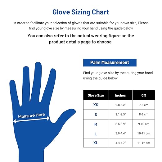 JMU Nitrile Exam Gloves Large Bulk, 2000 Count, 3.5Mil Black Disposable Gloves Latex Free Powder Free