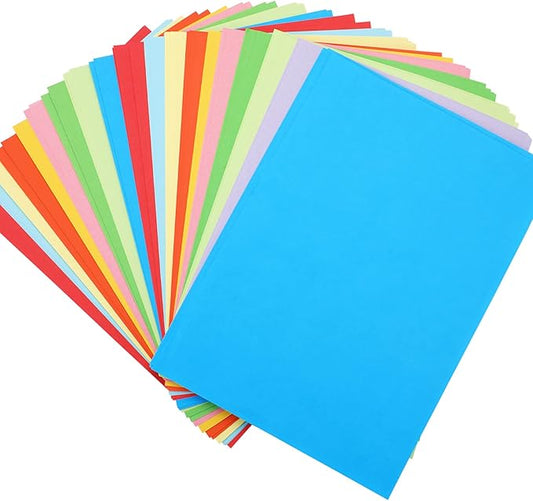 SANNIX 200 Sheets 10 Colors Colored Paper A4 Printer Paper Copy Paper Stationery Paper Multipurpose Colored Printing Paper Origami Paper for DIY Kids Art Craft 8.3" X 11.7"