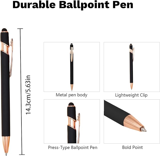 CRME Custom Pens Personalized Pen with Name Logo Engraved Metallic Wine Red Barrel Black Ink Click Pens Grip Retractable Ballpoint Pen Ideal for School Teachers Journaling Office Writing