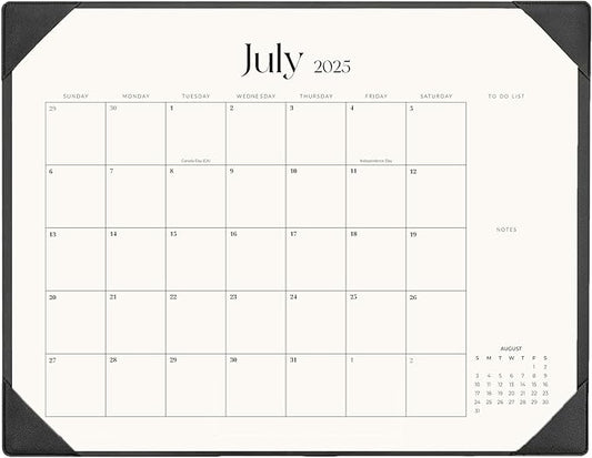 Desk Calendar 2025-2026 with Desk Mat – 22" x 17" Large Desk Pad Calendar Runs From July 2025 to December 2026, Office Supplies Desktop Monthly Calendar for Home, Office