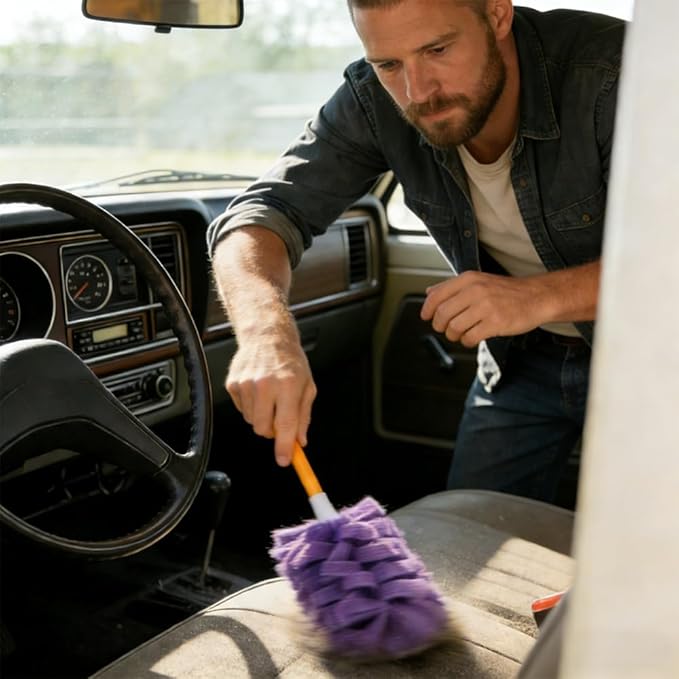 360°Electrostatic Duster Refills — The Sustainable Choice for a Dust-Free Home,Reusable Duster Refills,Duster Refills Reusable,Reusable & Washable Microfiber Dusting Heads,for Home Office Car (E)