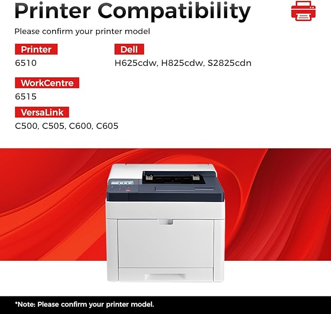 108R01416 Waste Toner Box Container 1-Pack Replacement for Xerox Phaser 6510 WorkCentre 6515 VersaLink C500 C505 C600 C605 Compatible with Dell H625cdw H825cdw S2825cdn Laser Printer Waste Cartridge
