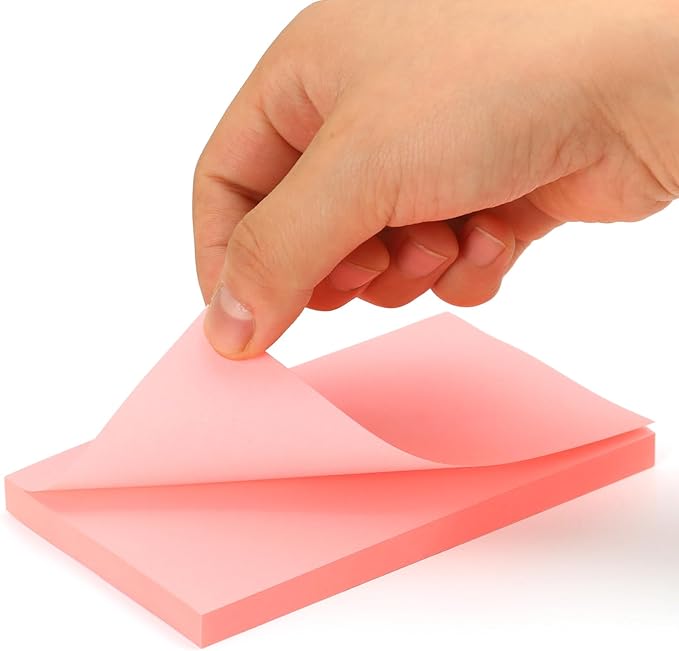960 Sheets 3 in x 5 in Large Sticky Notes, 76 x 127 mm 6 Pads Assorted Self-Stick Pads for Notebook,Office,School and Home,80 Sheets/Pad (12 Pads Brillant)
