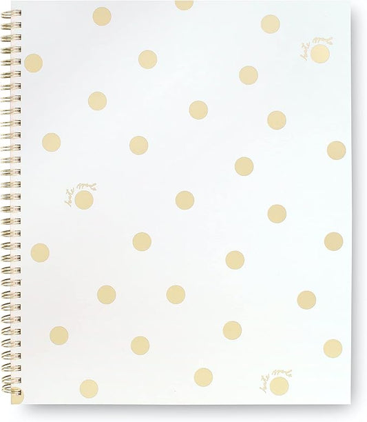 Kate Spade New York Large College Ruled Notebook, 11" x 9.5" Spiral Notebook with 160 Pages