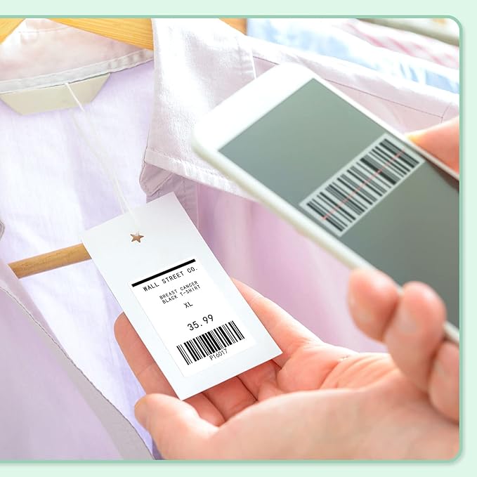 3-Roll Phomemo M110 Original Labels 1.5"*2.25"(40x60mm),Black on White, Compatible with Phomemo M110/M120/M200/M220/M221 Label Printer, Multi-Purpose Self-Adhesive Thermal Label,130PCS/Roll