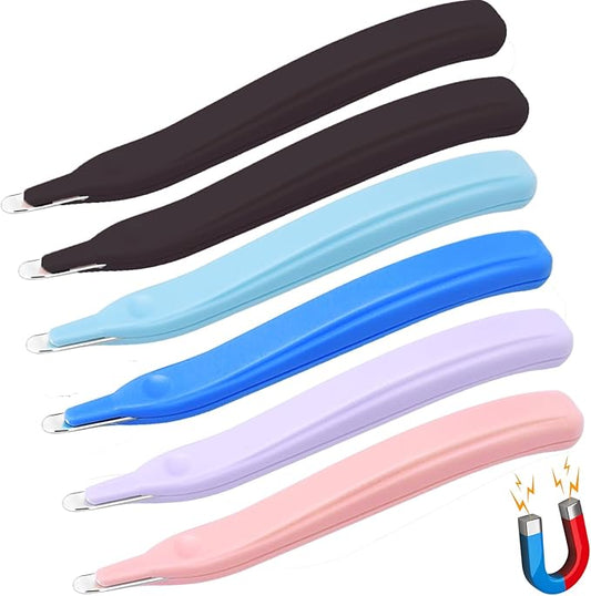 6 Pack Magnetic Staple Remover Tools, Professional Stapler Removers Staple Puller Remover for Classroom, Multicolored Stapler Remover Tool Staple Remover Stick for Home School Office (5 Colors)
