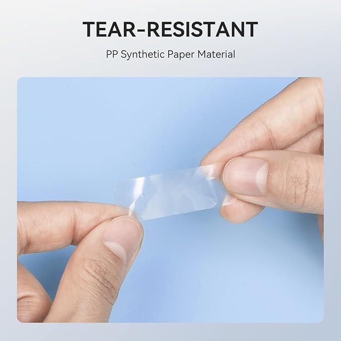 NIIMBOT Thermal Label 3 Rolls Set Home School Office Storage and Organization for NIIMBOT D11 D110 D101 H1S Label Maker (1440CLEAR)