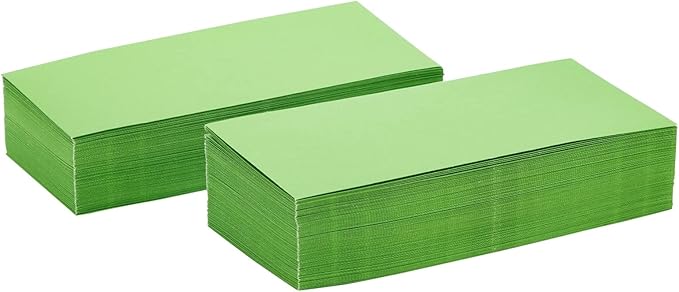 Sustainable Greetings Business Envelopes - 200 Pack, #10, Green, Gummed Seal - Colored Envelopes in Letter Size for Invitations, Weddings, Greeting Cards & Business Mailing