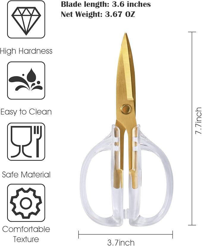 Kitchen Shears Scissors&Sharp Scissors, ARCHIKING 8.0inch Cooking Scissor-Meat and Poultry Shears, Dishwasher Safe, Acrylic Handel Scissors All Purpose Stainless Steel Utility Scissor