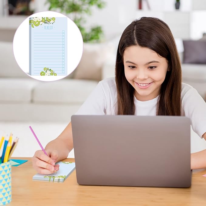300 Sheets to Do List Notepad Daily Checklist Sticky Notes Cute Undated Memo Pad Color Block to Do Note Pad Weekly Plan Agenda and Organizer Planners for College(Fruit Style,3.14 x 5.11 Inch)