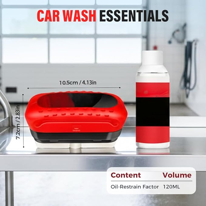 MIUMONE Automotive Oil Film Cleaning Brush,Antifog & Rainproof Glass Cleaning Board for Car Windows,Car Glass Oil Film Remover with Refill,windshield cleaner tool For Improves Clarity (1)