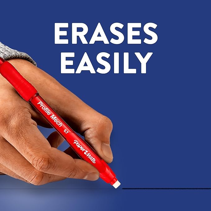 Paper Mate Profile Mech Mechanical Pencil 0.7mm #2 Pencil Lead Great for Office Supplies Classroom Supplies Drawing Pencils Sketching Pencils Assorted Barrel Colors 8 Count