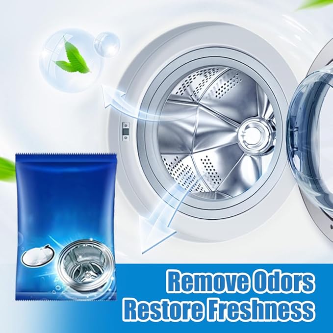 Washing Machine Cleaner, 2026 New Powerful Stain Remover for Washing Machine Tanks - Deep Clean Solution for HE Top Load and Front Load Washers, Descaler for Drum, Tub & All Internal Parts (5Pack)