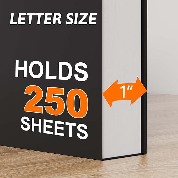 Plastic Hanging File Folders Letter Size,1 Inch Expansion,12 Pack Reinforced Black Hanging Folders with Heavy Duty,Hanging File Folders with Tabs,Durable File Cabinet Folders