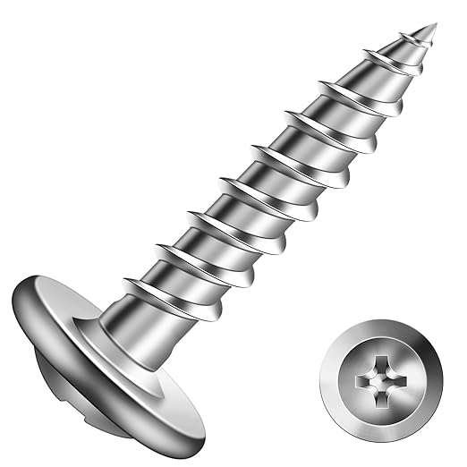 #8 x 3/4" Wood Screw 100Pcs 410 Stainless Steel Standard Thread Truss Head Fast Self Tapping by SG TZH