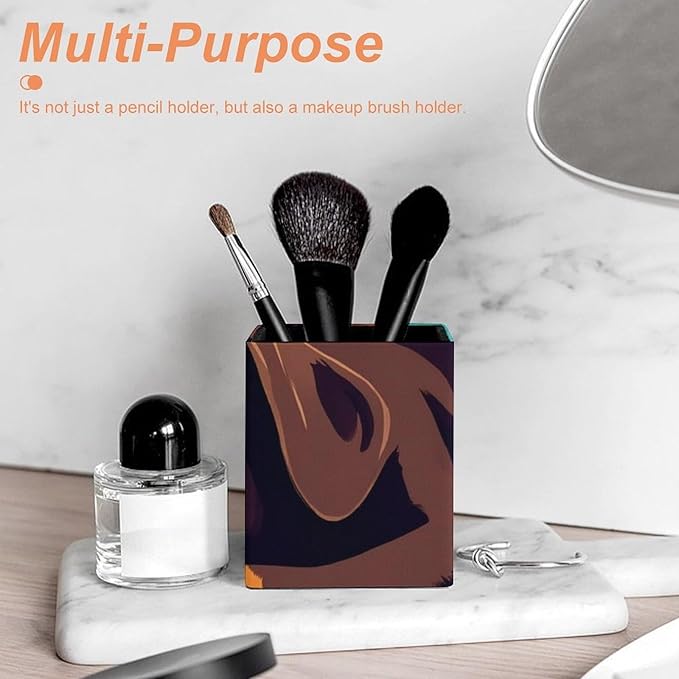 Men's Fashion Pencil Pen Holder Cup, Waterproof Office Supplies, Waterproof Multifunctional Office Supplies Cute Rottweiler Puppy Farm Dog Lazy Animal