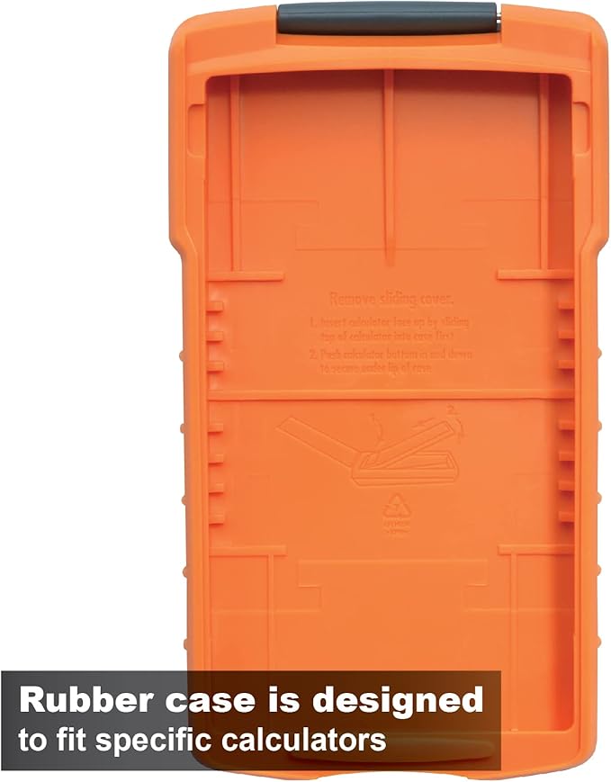 Calculated Industries 5032-4 Armadillo Gear Hard Protective Calculator Case in Orange