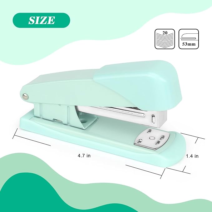 Tamaki Stapler, Office Stapler, Staplers for Desk(Green)