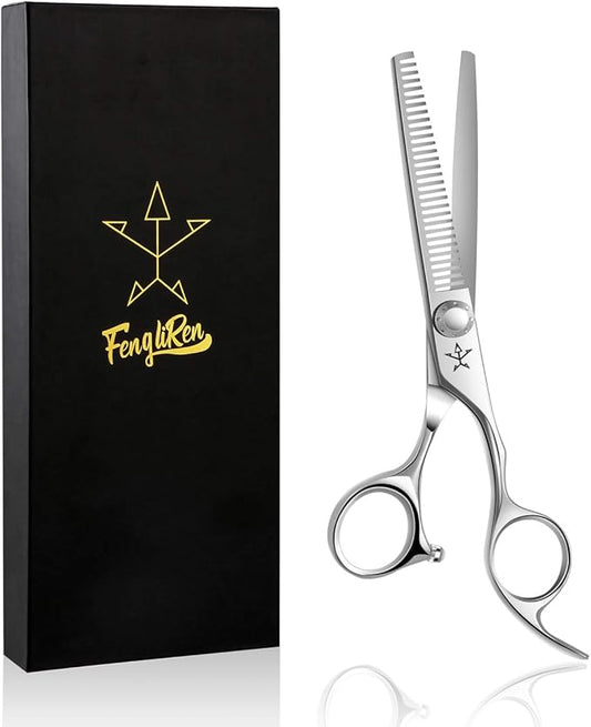 High-end Professional Hair Scissors Thinning Shears Barber Hair Cutting Teeth Shears Hairdressing Texturizing Scissor 6 Inch Stainless Steel Alloy For Women Men Kids Salon Hairdresser & Home