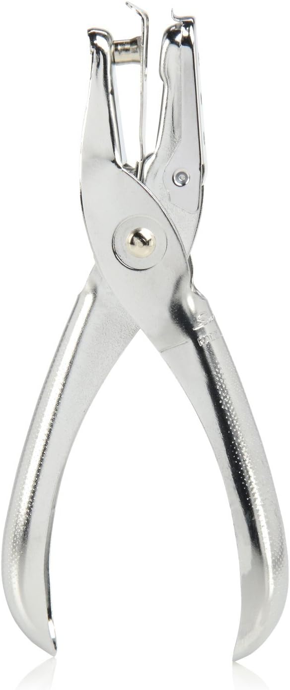 Swingline 1 Hole Punch, 5 Sheet Capacity Hole Puncher, Single Hole Paper Punch, Chrome (74005)