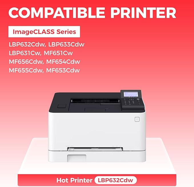 067H 067 Toner Cartridge Set 4-Pack MF656Cdw MF654Cdw High Capacity Compatible for Canon 067 067H Works for Color imageCLASS LBP632Cdw LBP633Cdw MF652Cdw MF653Cdw Printer Ink Black Cyan Magenta Yellow