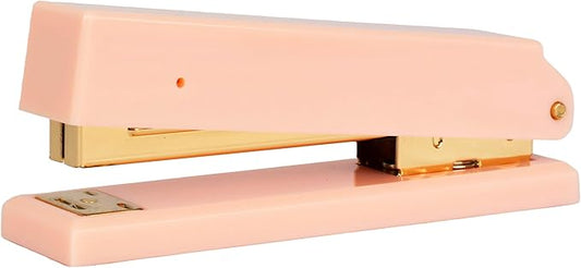Blu Monaco Pink Stapler – Cute and Stylish Desk Stapler with Smooth Metal Mechanism – Aesthetic Office Stapler for Home, School, and Work – Chic Pink Office Supplies for Modern Workspaces
