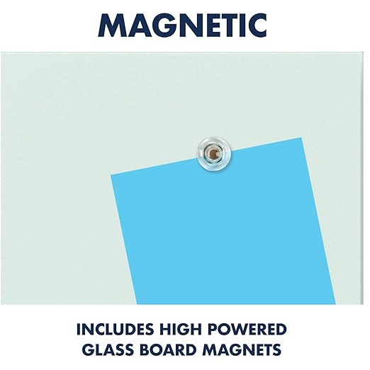 Quartet Glass Whiteboard, Magnetic Dry Erase Board, Wall Mounted Whiteboard for Office, School and Home, 39"W x 22"H, White (G3922IMW)