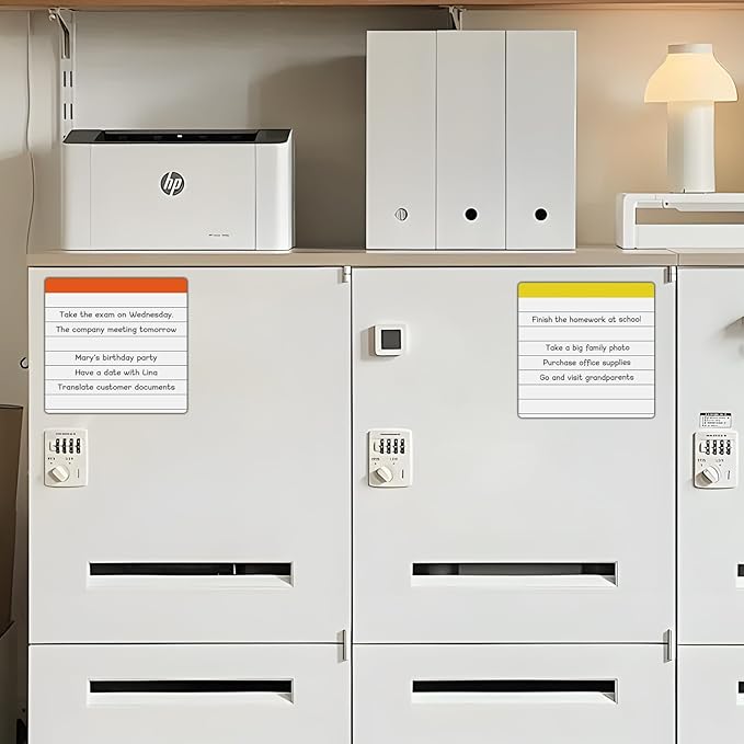 Ruled Lined Magnetic Dry Erase Whiteboard,Small Flexible Magnet Sheet,Sqaure 6X6,Teacher Essentials for Classroom,Help Students Form A Good Handwriting 12 Pieces