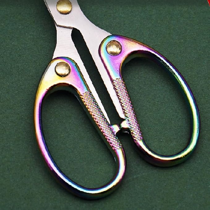 5" Small Sewing Scissors All Purpose Scissors Stainless Steel Tip Shears DIY Tools Office Scissor for Home Office School Sewing Fabric Handcraft Craft Art Work Needlework Daily Use Colorful