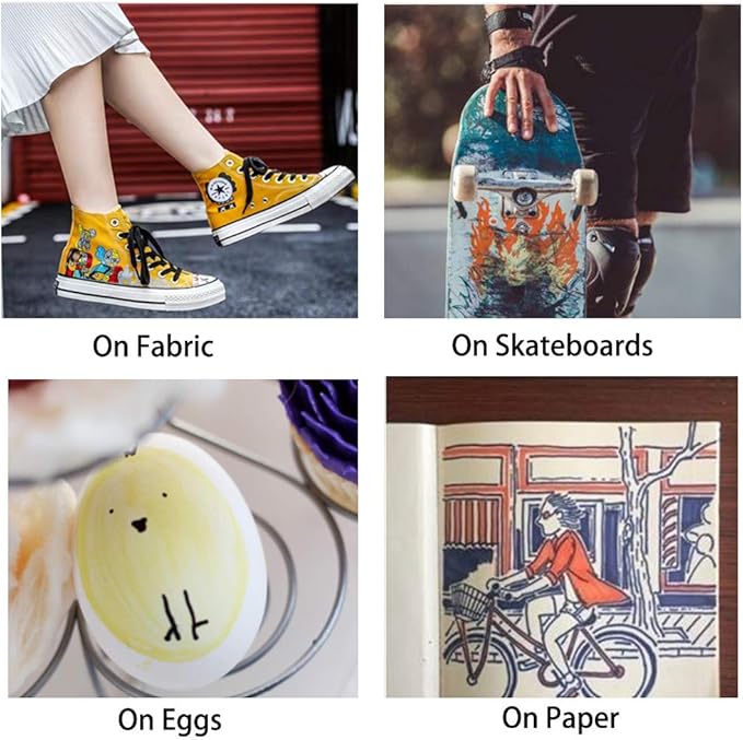 Shuttle Art 144 Pack Permanent Markers, Permanent Marker Assorted Colors, 12 Bright Colors Fine Point Permanent Markers For Kids and Adult Coloring on Wood, Stone, Glass as Office, School Supplies