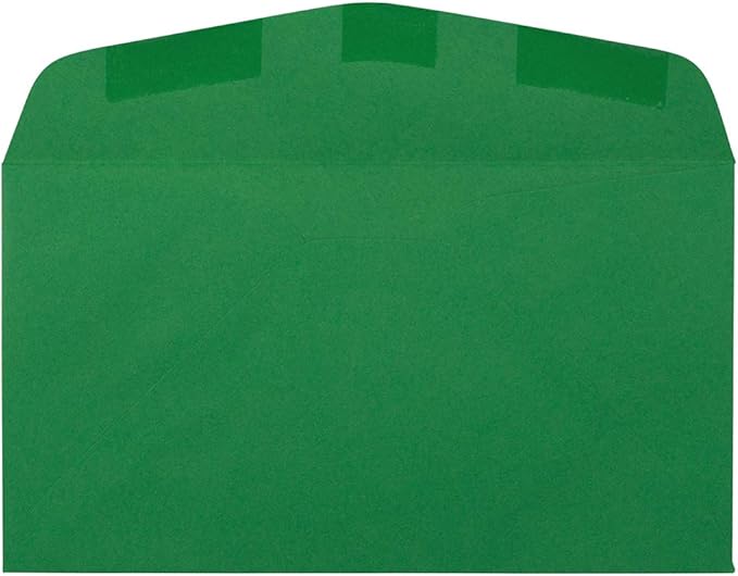 JAM PAPER #6 3/4 Business Premium Envelopes - 3 5/8 x 6 1/2 - Green Recycled - 25/Pack
