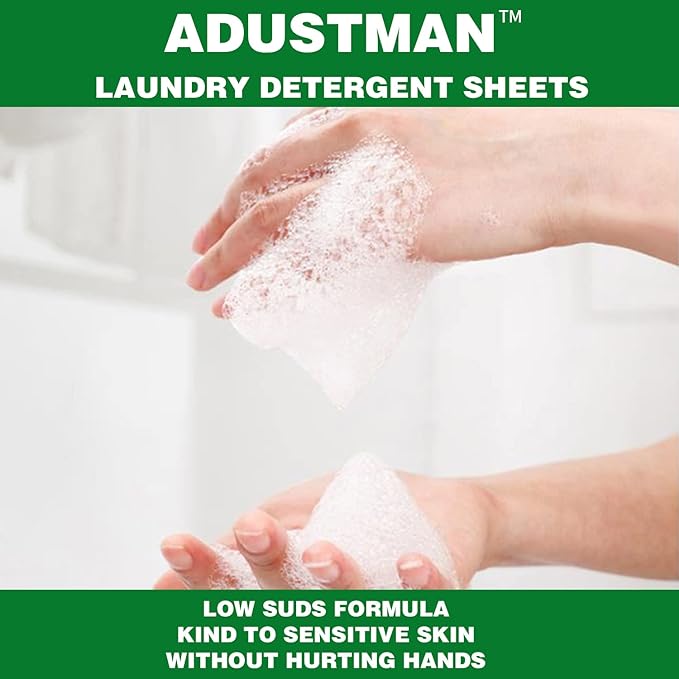 Laundry Detergent Sheets (Strips) Liquidless 62 Loads Fresh Eco Friendly Hypoallergenic Kind For Sensitive Skin,Plastic Free Low Sudsing Washing Supplies For Mothers Gifts