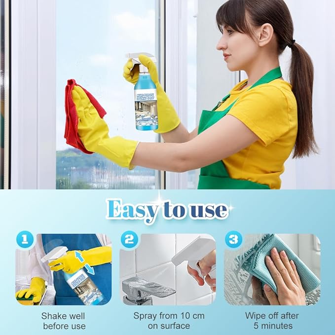 Spray Splash Cleaner, 2026 Upgrade Multi-Purpose Handheld Degreaser, Upgraded Foam Sprays for Ovens, Easy-To-Use Rust Remover for Kitchenware, Grime Remover Spray for Home Family (1)