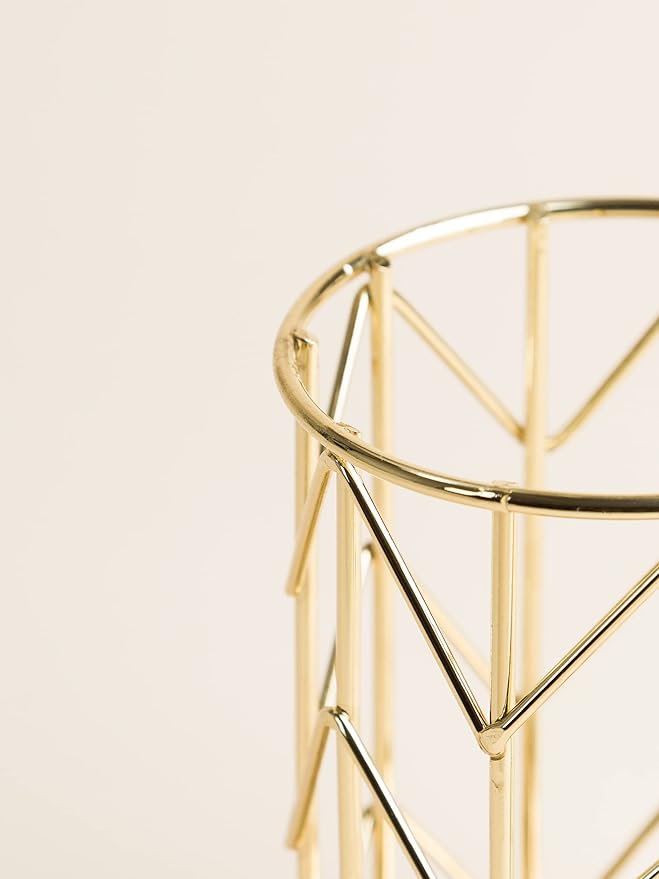 U Brands Pencil Cup, Wire Metal, Gold - 897U06-24