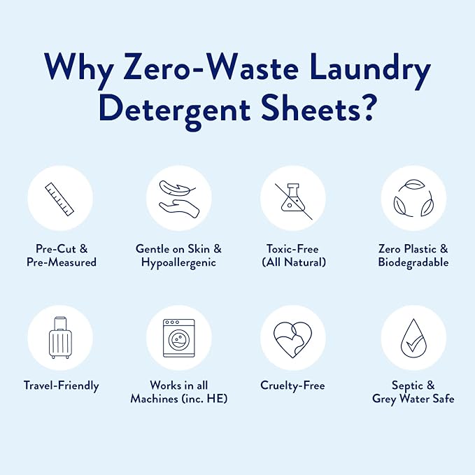 Miracle Made Liquidless Laundry Detergent Sheets – Eco-Friendly, Gentle Fabric Softener – No Dye, Bleach, or Paraben – 60 Strips (120 Loads) – Fresh Linen Scent