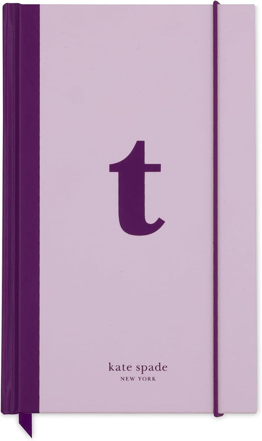 kate spade new york Just Mine Notebook Journal, Monogram Cloth Hardcover Journal, 8.25" x 5.25", Diary Includes 168 Lined Pages, (T)