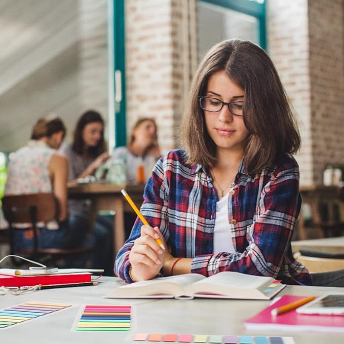 3200Pcs Sticky Tabs Book Tabs, Translucent Sticky Notes, Repositionable Annotation Tabs, Morandi Book Flags Marks, Writable File Folder Labels, Page Tabs, File Index Tabs (3200)